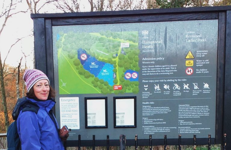 Tania outside Kenwood Ladies pond.cropped